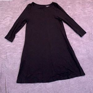 Time and Tru Black Shirt Dress